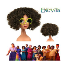 Kinderpruik Encanto Mirabel Cosplay, hittebestendig synthetisch haar, feestaccessoires, cadeaus