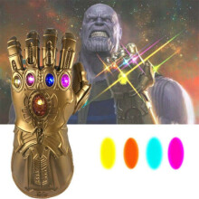 Lasten Thanos-käsineet, äärettömyyshanska LED-valolla, Avengers 4 Cosplay-lelut