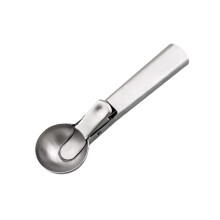 (Großer Durchmesser 5,5 cm) Eiscremelöffel aus Edelstahl, Kugelformer, Küchenhelfer