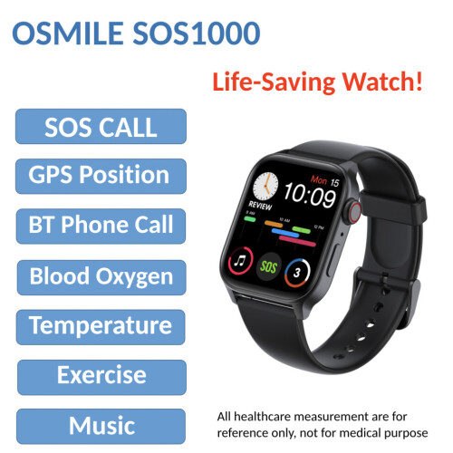 Osmile SOS1000 Levensreddend GPS SOS-horloge