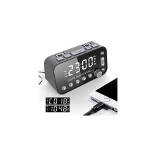 LED-Digitaluhr mit Sleep-Timer, zwei USB-Anschlüssen und DAB/FM-Radio