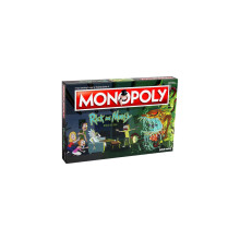 Rick and Morty Monopoly bordspel voor 2-6 spelers – Verzamelbare speelstukken, Interdimensionale tv-kaarten