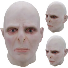 Voldemort Kokopäänaamio Peli Latex Terror Halloween Cosplay Pukujuhla Rekvisiitta