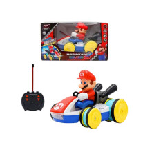 Super Mario Kart Rennwagen mit vier Fernsteuerungsoptionen, Licht und Musik – Elektrisches Spielzeug