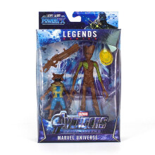 (Wasbeer Groot) Nieuwe Avengers Infinity War LED 16cm actiefiguur, pop, Captain, kindercadeau, speelgoed