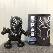 (Panther) Avengers actiefiguur, dansende held, robot speelgoed, dansende muziek met licht en geluid,