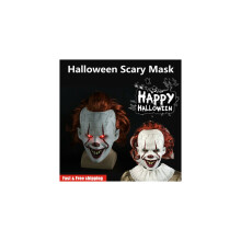 Pennywise IT -pellenaamio LED-valolla lateksi pään yli Halloween-kauhu cosplay