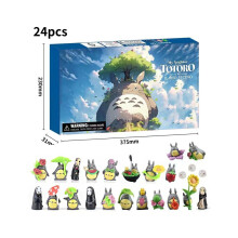 (Totoro A) Totoro Kerstpop Model 24 Dagen Aftelkalender Adventskalender Feestdagen Cadeau Speelgoed