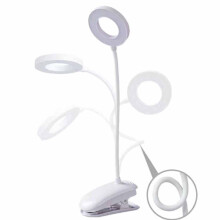 (Drei Farben einstellbar) Dimmbare LED-USB-Schreibtischlampe mit Speicherfunktion, Leselampe für Bet