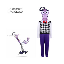 (Pelko, 150) Inside Out 2 Fear Cosplay -puku, haalari anime-hahmojen faneille, roolileikit
