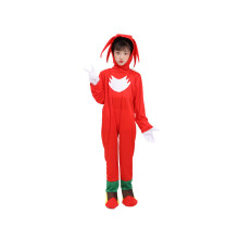 (Punainen, L-(8-9T)) Lasten Sonic the Hedgehog Cosplay-asu Piirretty Body Leikkihaalarit