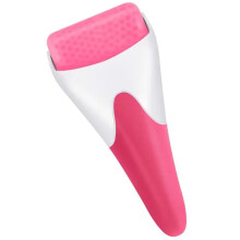 (Roter) Eisroller für Gesicht und Augen – Geschenkidee für Frauen – Gesichtsroller-Massagegerät gege
