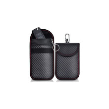 Faraday-Tasche für Autoschlüssel, 2er-Pack RFID-Schlüssel-Signalblockierende Taschen mit Haken und S