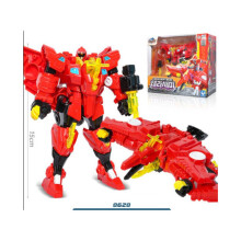 (Punainen) Miniforce Super Dino 2 Mecha -lahjapakkaus, minihahmo, Robotbolt-lelut, lahja