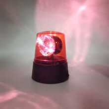 (Punainen) pyörivä sininen oranssi LED-auton majakka diskopallo DJ-valo