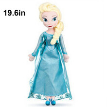 (Elsa – 50 cm) 40/50 cm große Disney-Plüschpuppe Elsa aus „Die Eiskönigin“ – Kuscheltier, Anna und O