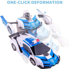 Transformer RC Robot Politieauto met Afstandsbediening voor Kinderen Jongens Feestje