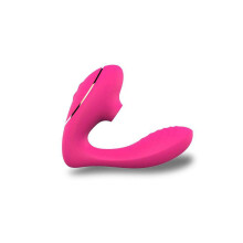(Pink) Saugender Klitoris-Vibrator für die orale Zungenstimulation, tragbar, G-Punkt- und Klitorisst