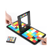 Rubiks Race Puzzle-Brettspiel – Mehrfarbiges Schiebepuzzle-Knobelspiel für Kinder und Erwachsene