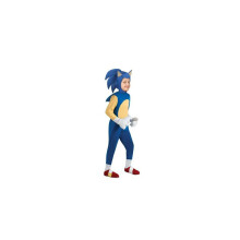 (S (4-6 vuotta)) Siili Sonic -asu Naamiaisasu Lasten Poikien Cosplay Juhlahupparit