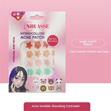(Typ 3) Nhuasse Akne-Patch für Damen, Star Cute Concealer, Hydrokolloid, leicht wasserfest