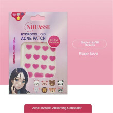 (Typ 2) Nhuasse Akne-Patch für Damen, Star Cute Concealer, Hydrokolloid, leicht wasserfest