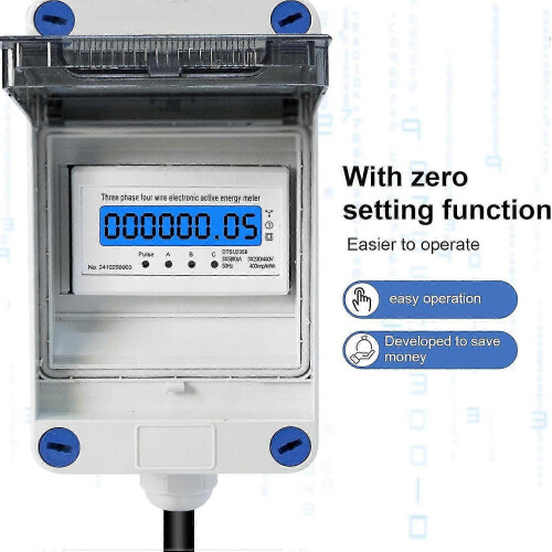 3 Phase 32A 400V Digital Meter with 5G CEE Plug 0.5m Cable for Camping 2