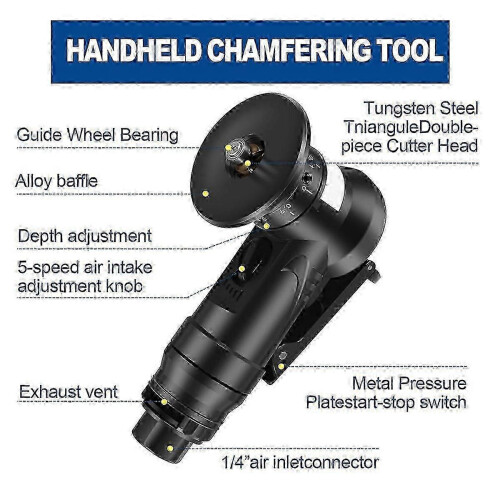 Pneumatic Chamfering Tool, 45 Metal Deburring Machine, 0722 Edition 1129 2