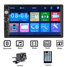 7" 2Din Bluetooth autoradio met MP5-speler, touchscreen en MirrorLink