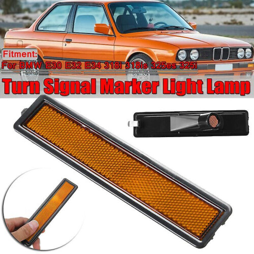 Amber LED Side Marker Light for BMW E30 E32 E34 3 Series Rear Bumper 1