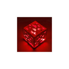 (Rot) Wiederaufladbare Minecraft-Taschenlampe, Erzlampe, Geschenkspielzeug