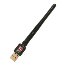 USB-langaton sovitin RT5370N 150Mbps 2dBi-antennilla - 2.4GHz 802.11n/g/b, USB 2.0, yhteensopiva