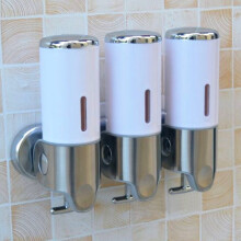 (White) Soap Shampoo Dispenser 3 Bottles 1500ML