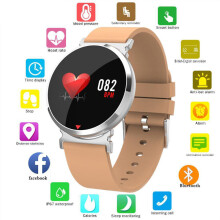 Smartwatch voor dames met hartslag- en bloeddrukmeter, IP67 waterdicht, geschikt voor sport.