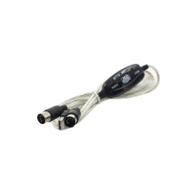 USB MIDI-kabelconverter voor keyboard naar pc, 2 meter, muziekkeyboardkabel, USB-ingang/uitgang, MIDI-interface,