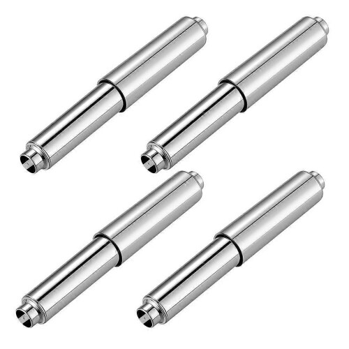 4PCS Universal Spring Loaded Toilet Paper Holder Roller Rod Replacement 1