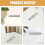 4PCS Universal Spring Loaded Toilet Paper Holder Roller Rod Replacement 4