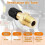 4-Pack 1/8" Brass Schrader Valve with Caps 2