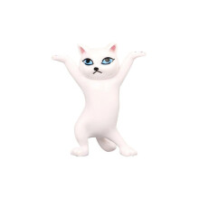 (White) Dance Cat Action Figures