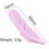 Feather Bead Silicone Chewing Necklace, Teether Pendant for Adults 2