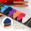 Set di 8 plettri in feltro multicolore per ukulele e chitarra. 4