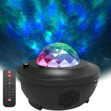 Sterrenprojector, Melkwegnevelprojector met afstandsbediening, LED-nachtlampje, Bluetooth-muziek
