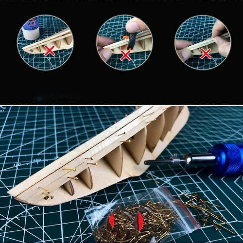 Ship Model Nail Presser Tool Set, Hull Fixation Tools 2