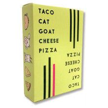 Taco Cat -vuohenjuustopizzakorttipeli perhelautapeli hauskat juhlalelut