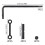 Anti-Walk-Rotationsstifte-Set 2
