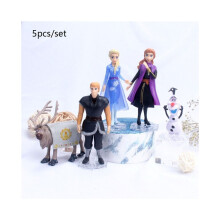 5 stuks Anna Elsa Frozen 2 mini-actiefiguurtjes