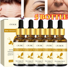 5X Geavanceerd Bijengif Serum, Hydraterend en Vochtinbrengend Serum, Verbetert de Huidelasticiteit,