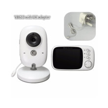 (UK-Stecker) Video-Babyphone 2,4 GHz mit 3,2-Zoll-LCD-Überwachungskamera für Babysitter