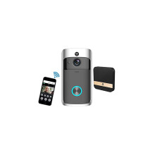 Draadloze videodeurbelcamera met bel - 720p HD, 166 groothoek, tweewegsaudio, gratis cloudopslag.