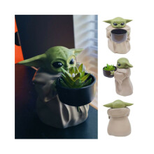 Star Wars Mandalorian Baby Yoda plantenpot "Het kind dat een beker vasthoudt" model speelgoed
